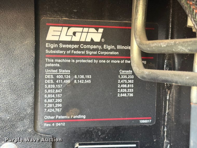 image for item EX0492 2013 Elgin Pelican street sweeper