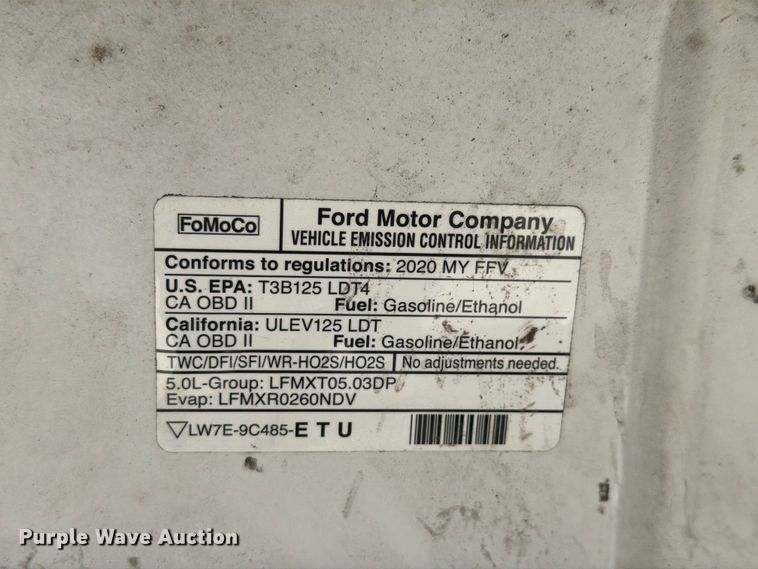 image for item EX4533 2020 Ford F150 STX Ext. Cab pickup truck