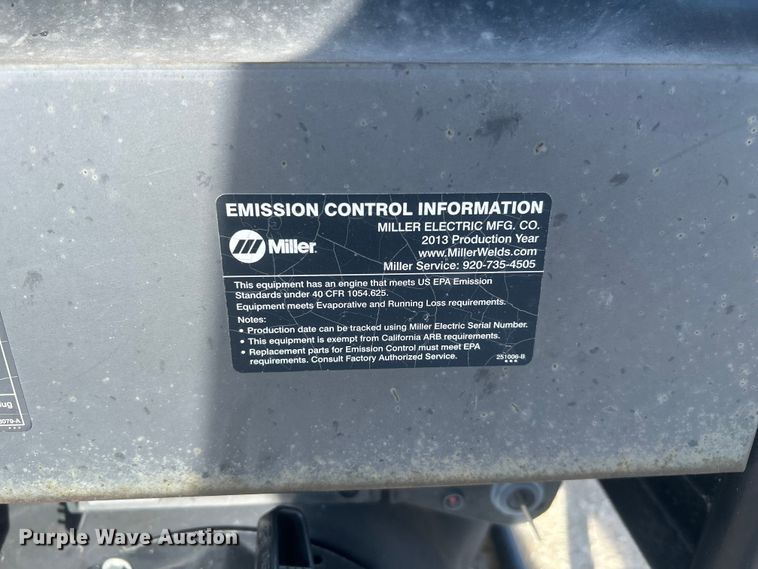 image for item EX5516 2013 Miller Blue Star DX welder/generator