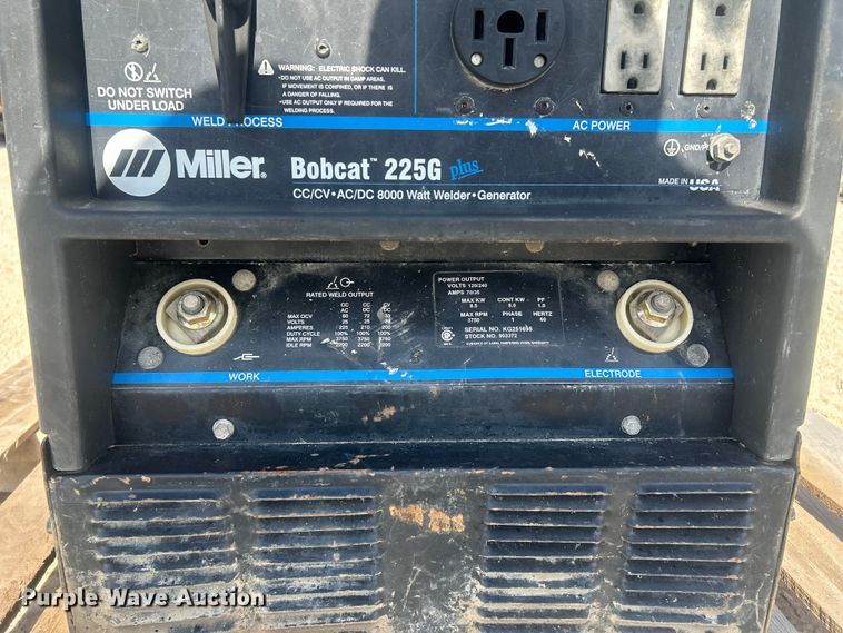 image for item EX5517 Miller Bobcat 225G welder/generator
