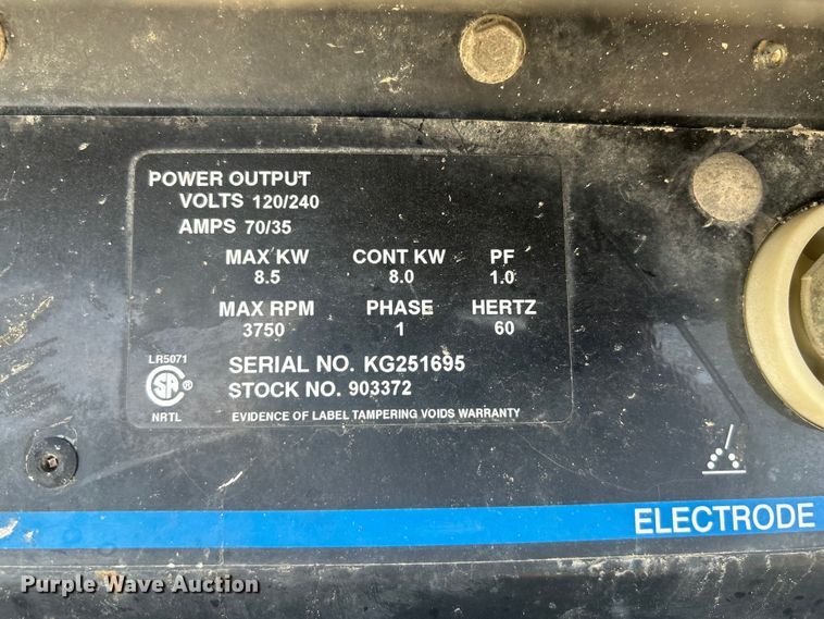image for item EX5517 Miller Bobcat 225G welder/generator
