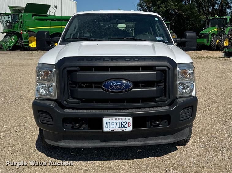 image for item FB5720 2013 Ford F250 Super Duty Crew Cab utility bed pickup truck