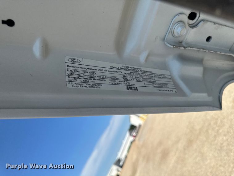 image for item FB5720 2013 Ford F250 Super Duty Crew Cab utility bed pickup truck