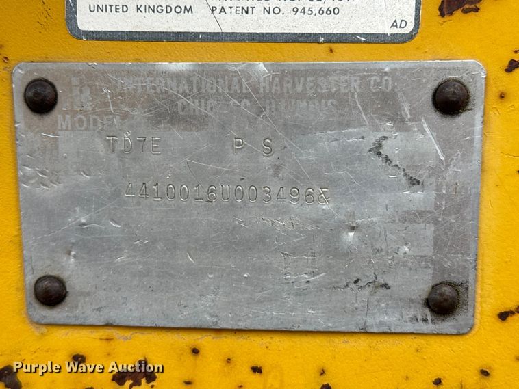 image for item FB6838 International Harvester TD-7 dozer