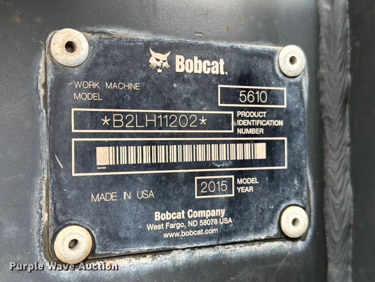 image for item FB8213 2015 Bobcat Toolcat 5610 utility vehicle