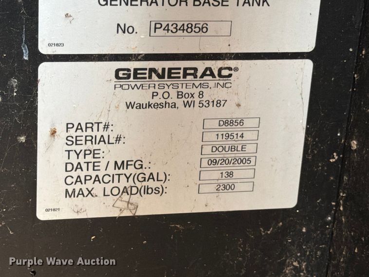 image for item FB8215 Generac 5510310100 generator