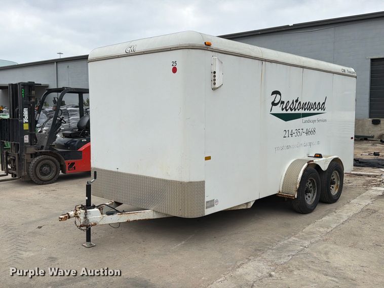 image for item FB8217 2003 CM Trailers enclosed cargo trailer