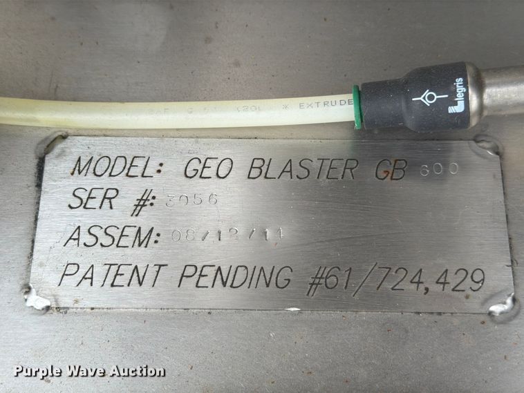 image for item FB8227 2014 Geo-Blaster GB 600 sand blaster