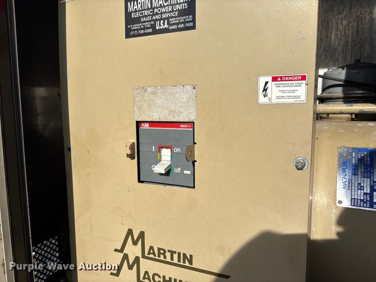 image for item FC1631 Martin Machinery MJD-100-3 generator