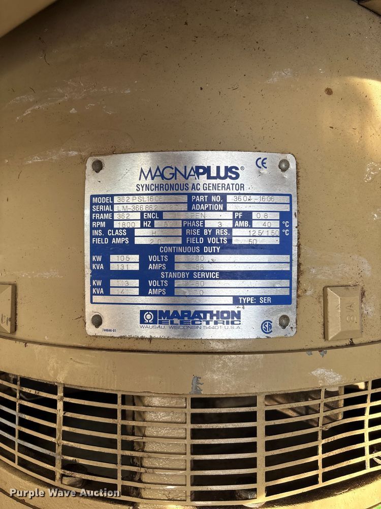 image for item FC1631 Martin Machinery MJD-100-3 generator