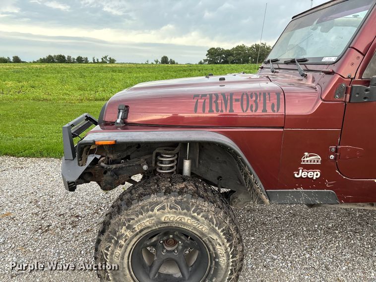 image for item FC1644 2003 Jeep Wrangler TJ Sahara Edition SUV
