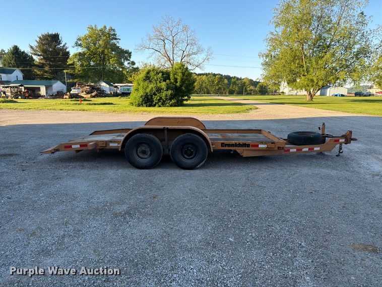 image for item FC3088 2001 Cronkhite Industries tilt deck equipment trailer