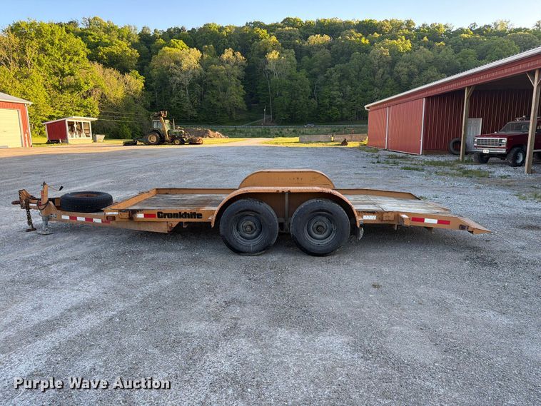 image for item FC3088 2001 Cronkhite Industries tilt deck equipment trailer