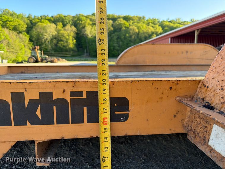 image for item FC3088 2001 Cronkhite Industries tilt deck equipment trailer