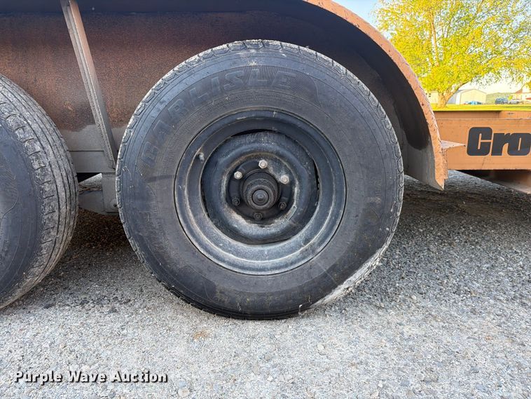 image for item FC3088 2001 Cronkhite Industries tilt deck equipment trailer