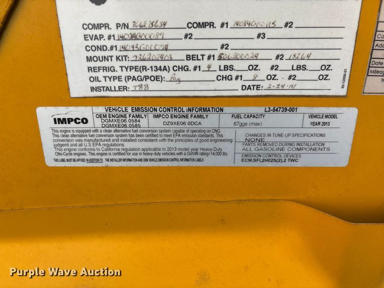 image for item FC5878 2015 Thomas Built Express G4500 school bus