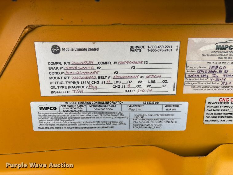 image for item FC5879 2015 Thomas Built Express G4500 school bus
