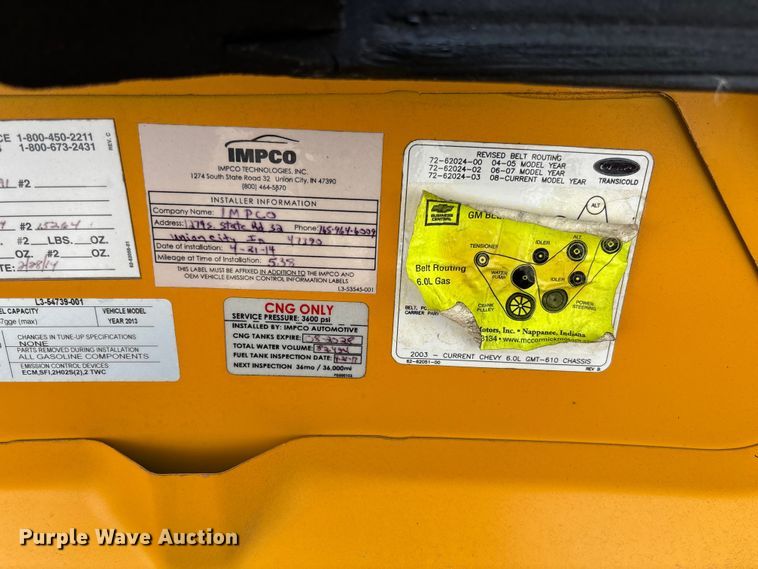 image for item FC5880 2015 Chevrolet Express G4500 school bus