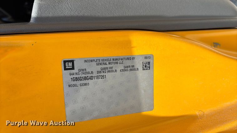 image for item FC5880 2015 Chevrolet Express G4500 school bus