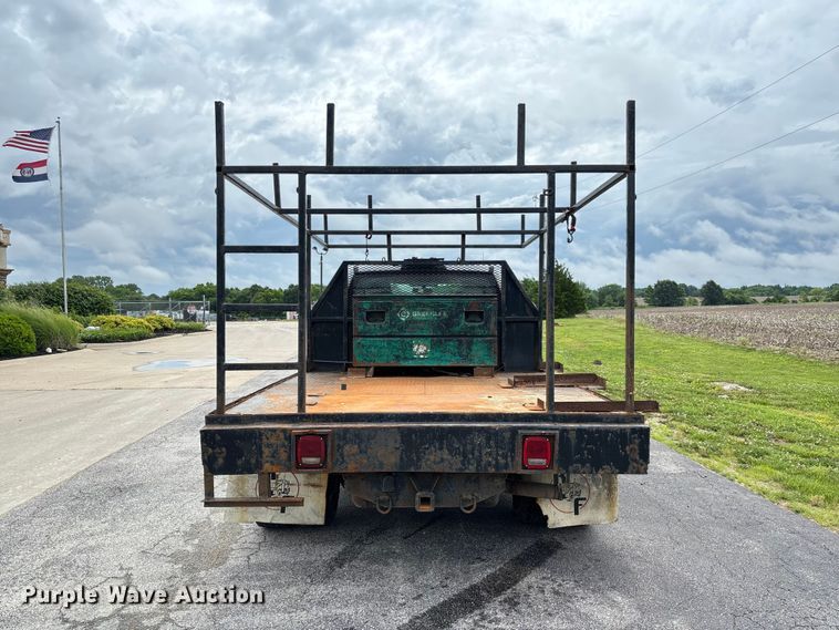 image for item FC5924 2017 Ford F350 Super Duty XL Ext. Cab flatbed pickup truck