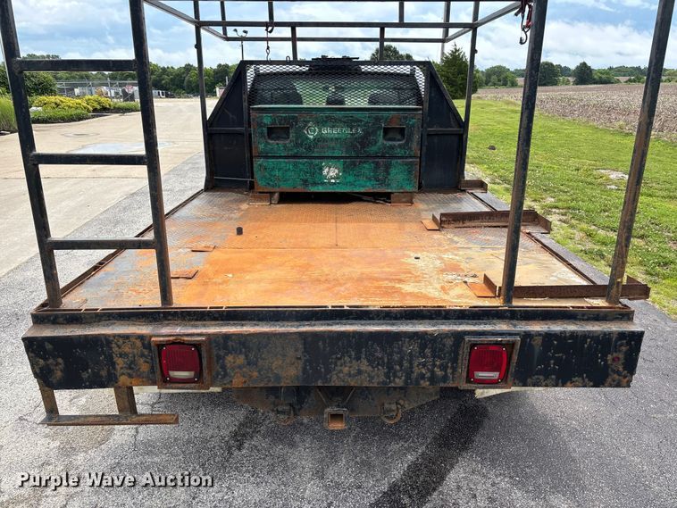 image for item FC5924 2017 Ford F350 Super Duty XL Ext. Cab flatbed pickup truck