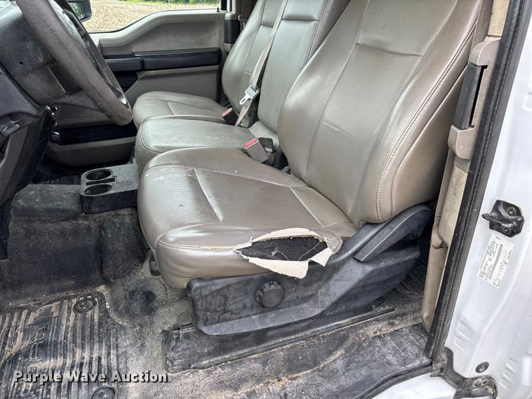 image for item FC5924 2017 Ford F350 Super Duty XL Ext. Cab flatbed pickup truck