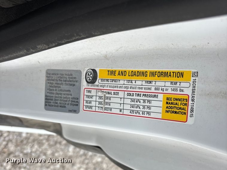 image for item FG0383 2015 Chevrolet Colorado Ext. Cab pickup truck