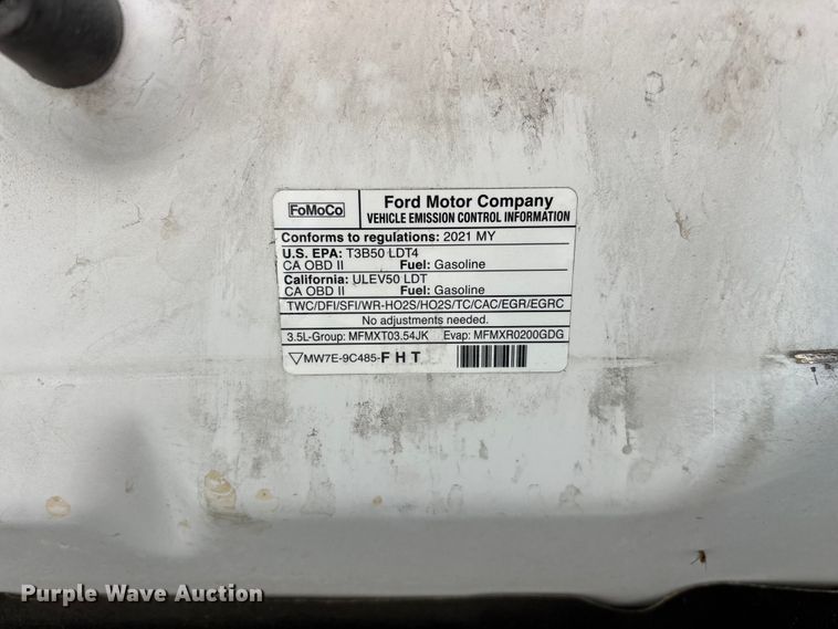 image for item FG0459 2021 Ford F150 Crew Cab pickup truck