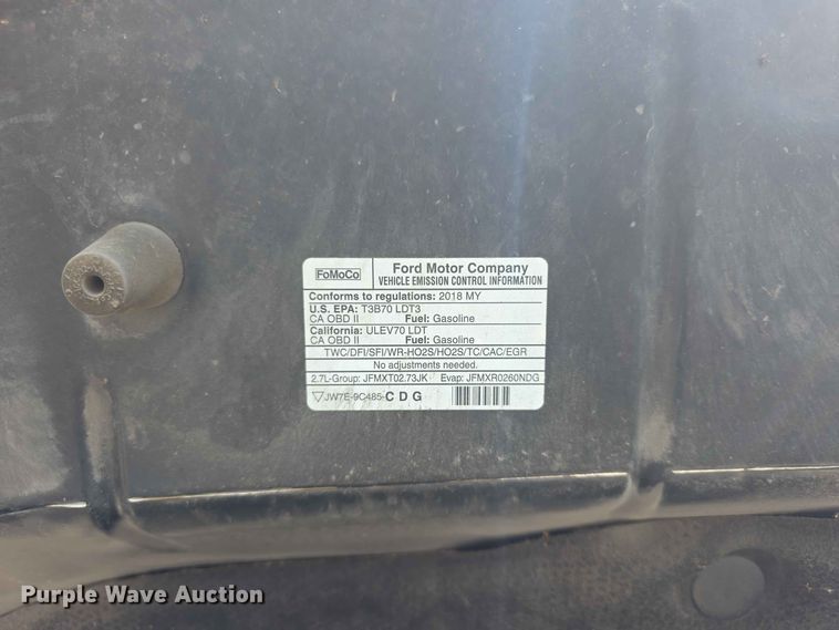 image for item FH6190 2018 Ford F150 Lariat Crew Cab pickup truck