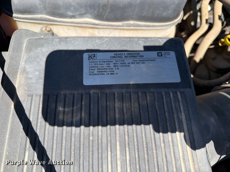 image for item FK0294 2017 Chevrolet Silverado 2500HD Ext. Cab pickup truck