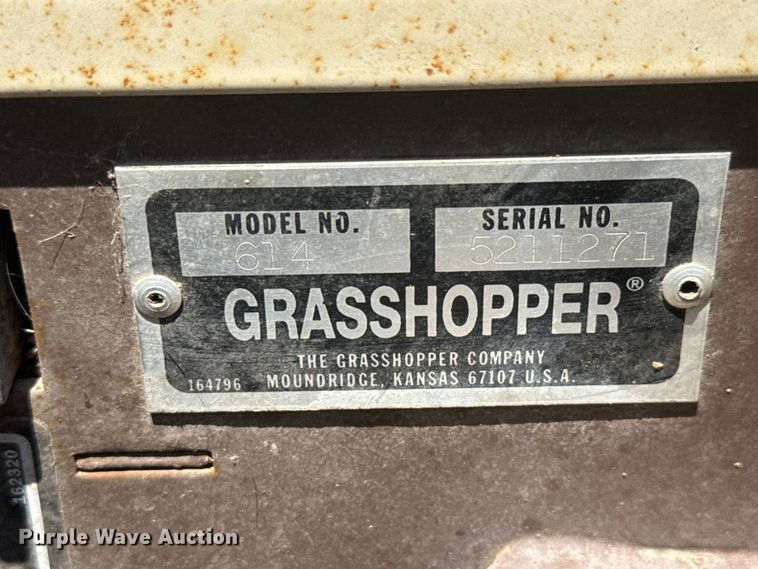 image for item NA9516 2002 Grasshopper 614 ZTR lawn mower