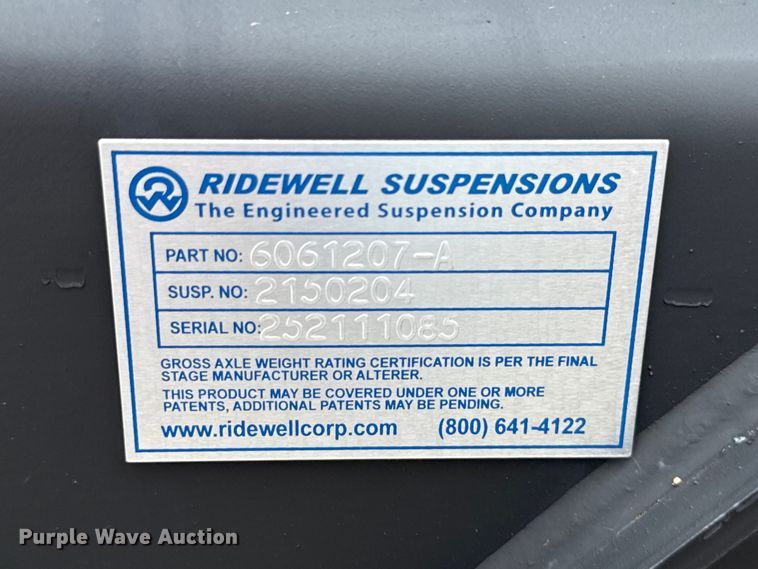 image for item ND9506 Ridewell 6061207 lift axle