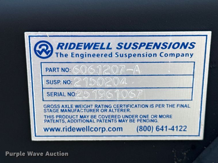 image for item ND9508 Ridewell 6061207 lift axle