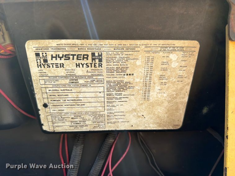image for item NJ9039 2010 Hyster H50XM forklift