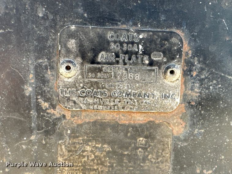 image for item NJ9124 Coats Air-Flate 30-30A tire machine