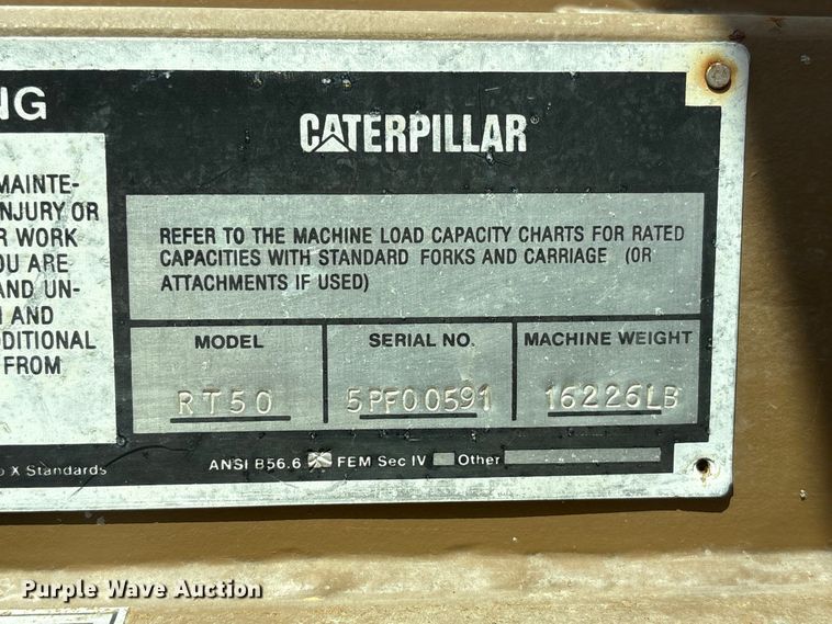 image for item DO5245 Caterpillar RT50 telehandler