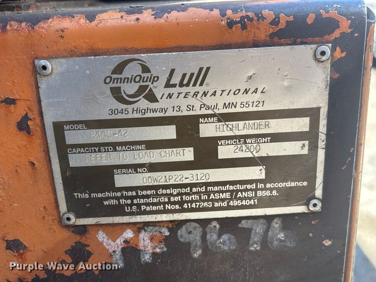 image for item DO5252 2000 Lull 844C-42 telehandler