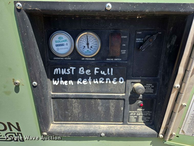 image for item DP8970 Sullair 185 air compressor