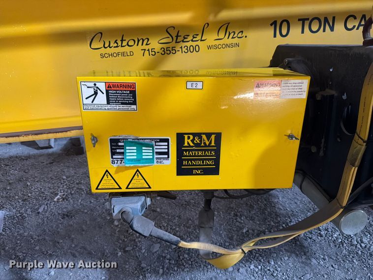 image for item DQ7782 Custom Steel Inc. overhead crane