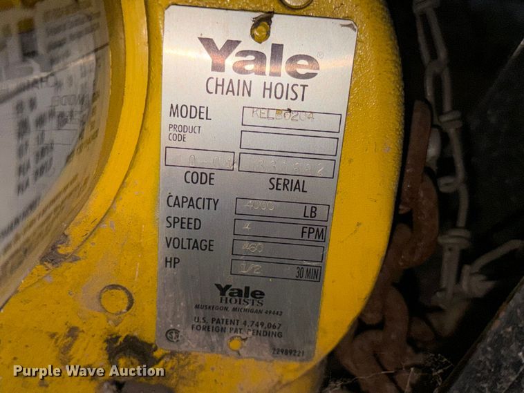 image for item DQ7784 TC American overhead crane