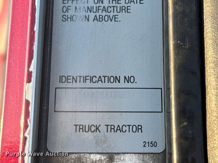 image for item DU3503 1997 Kenworth W900 semi truck