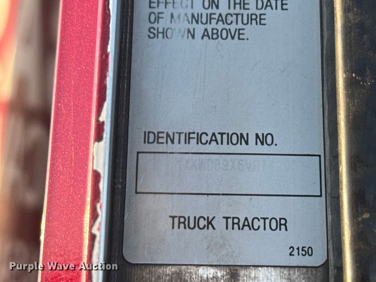 image for item DU3503 1997 Kenworth W900 semi truck