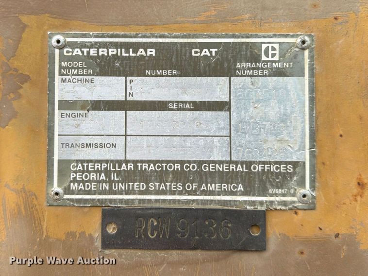 image for item DU5750 1986 Caterpillar 637E conventional scraper 
