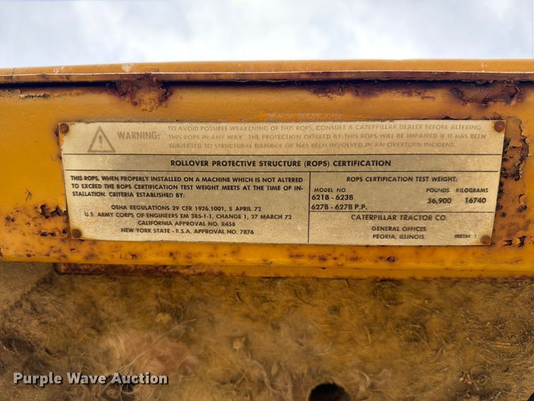 image for item DU5751 1975 Caterpillar 623 water wagon