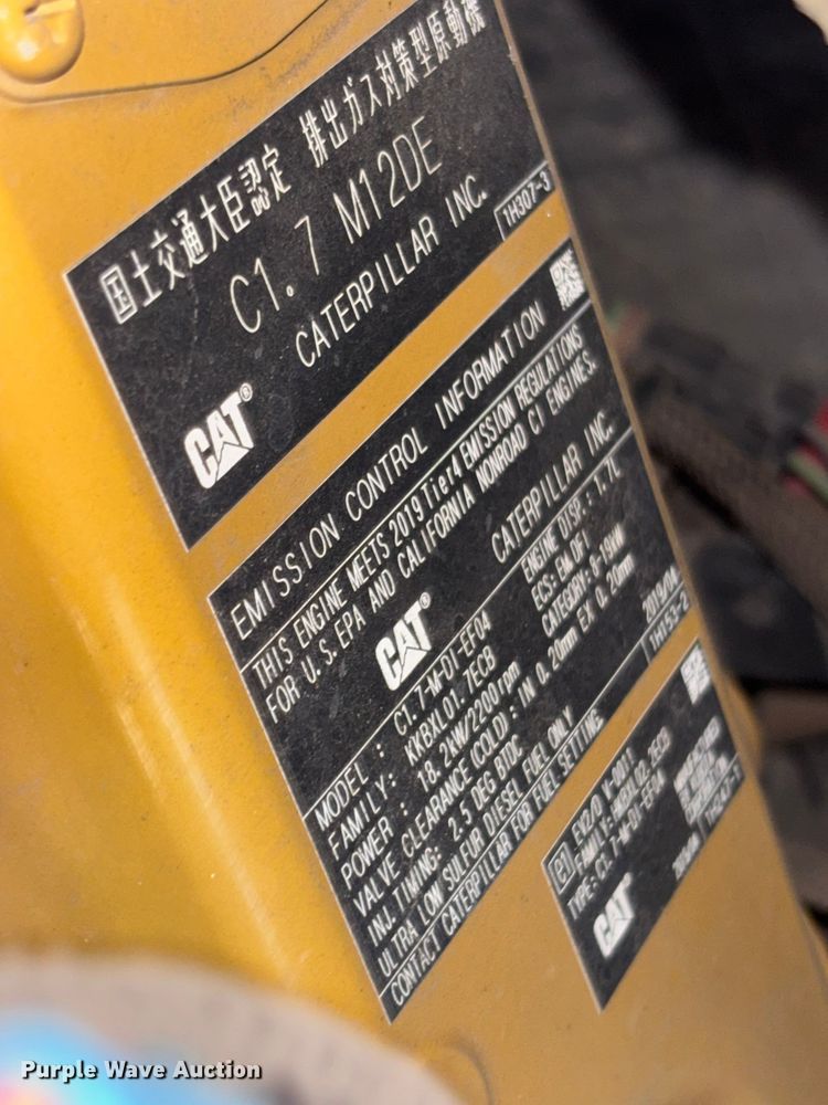 image for item DU6305 2019 Caterpillar 303.5E2 mini excavator