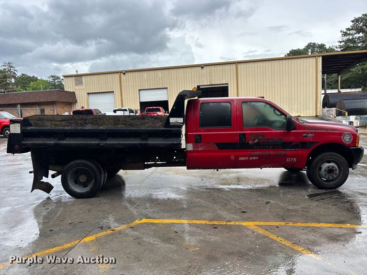 image for item DU6314 2001 Ford F450 Super Duty dump truck