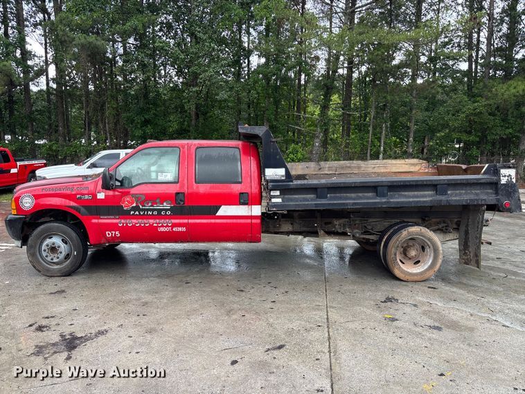 image for item DU6314 2001 Ford F450 Super Duty dump truck