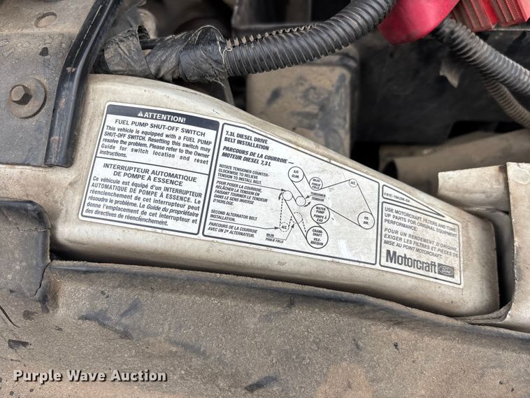 image for item DU6314 2001 Ford F450 Super Duty dump truck