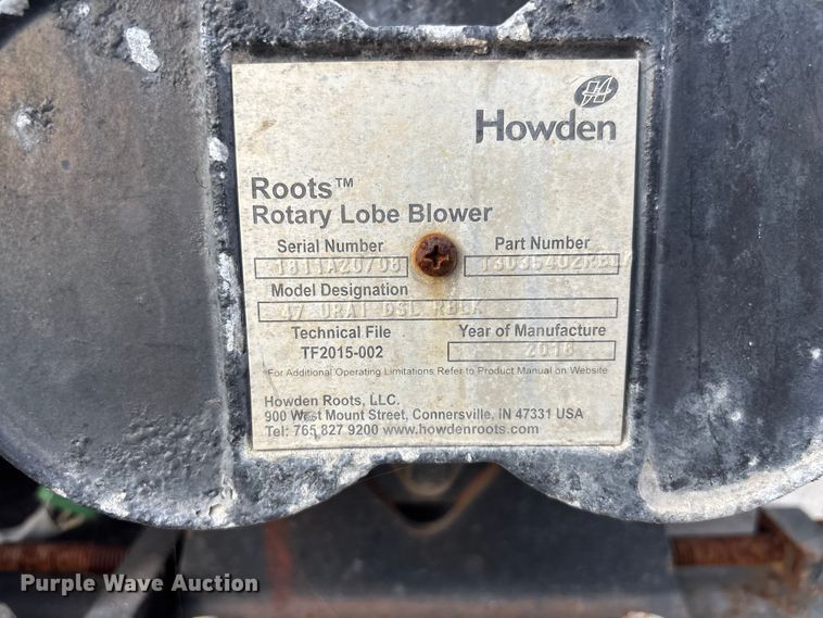 image for item DU6366 2018 McLaughlin V25G vacuum trailer