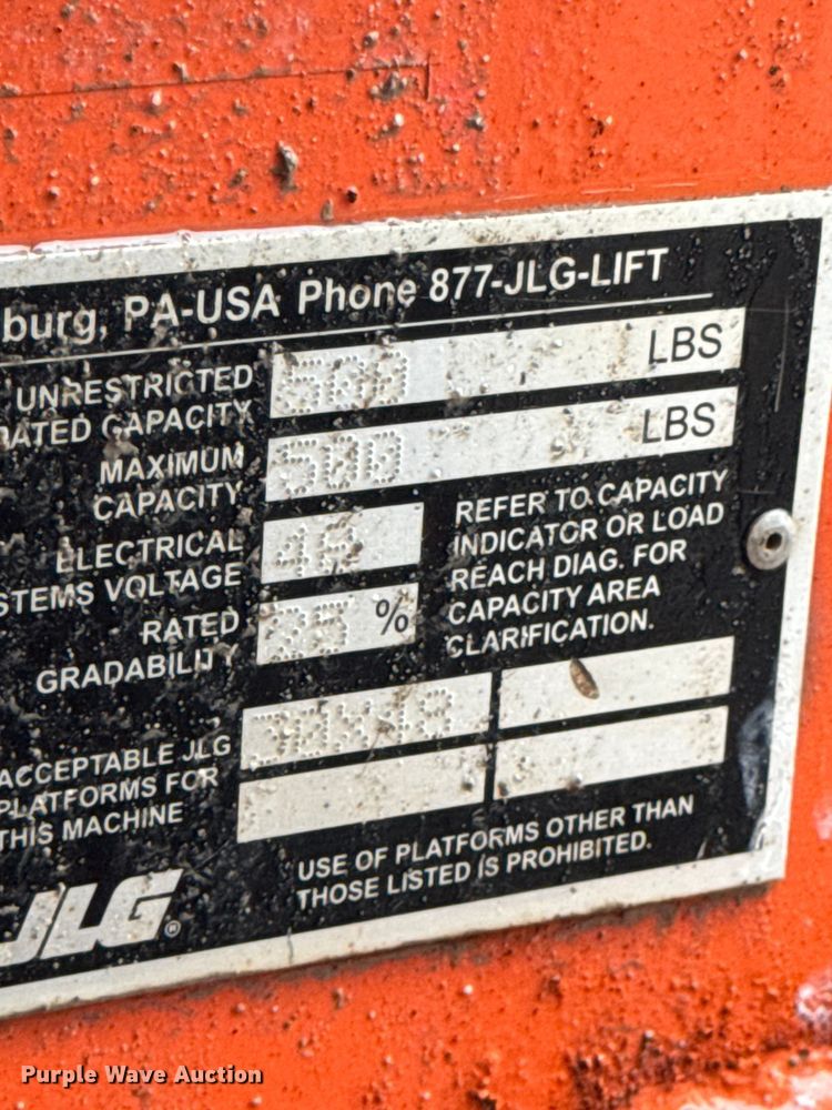 image for item DV2026 2015 JLG E300AJP boom lift